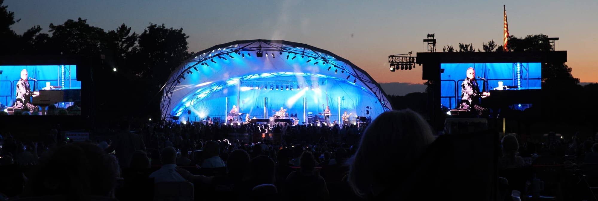 outdoor concert venue at sunset Honolulu